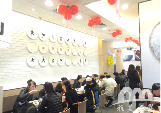 真功夫中式快餐店装修效果图